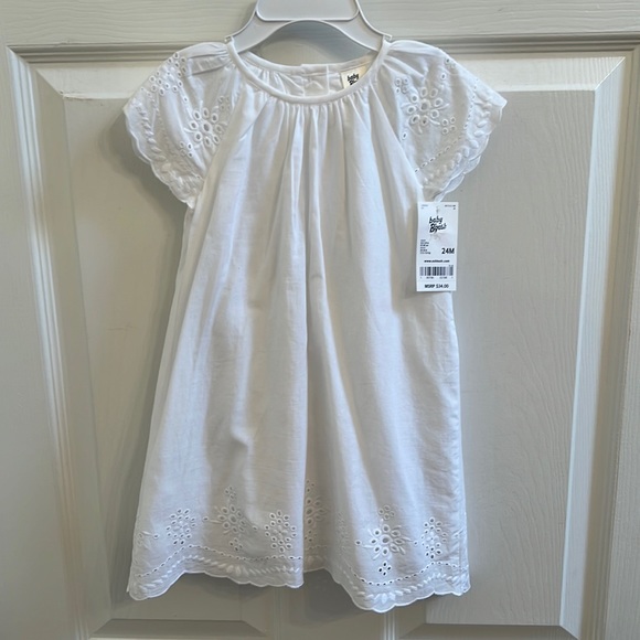 NEW White Eyelet Baby B’Gosh Oshkosh Dress 24 months - Picture 1 of 10